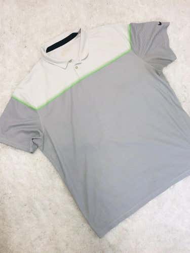 Nike Team Court Dri Fit Short Sleeve Golf Polo Shirt - Mens 2XL 639939-100