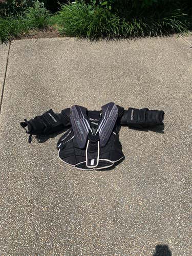 Used Large Bauer Supreme S190  Chest and Arm Protector Goalie Chest Protector