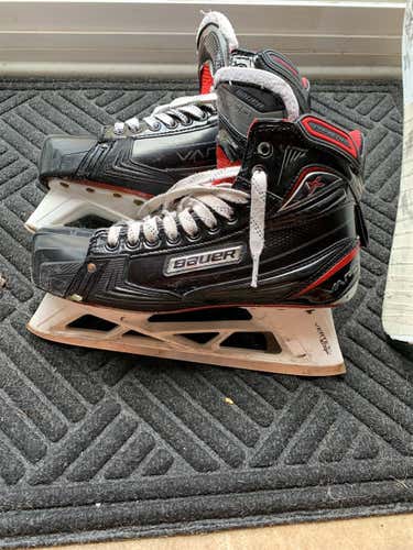 Used Bauer Vapor 1X Regular Width Size 9.5 Goalie Skates