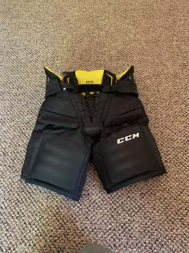 Black Used Medium CCM Premier R1.5 Hockey Goalie Pants