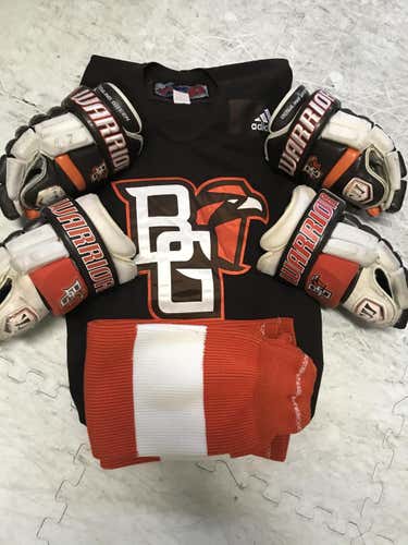 BGSU Practice  Jersey, Socks, 2 Warrior Gloves