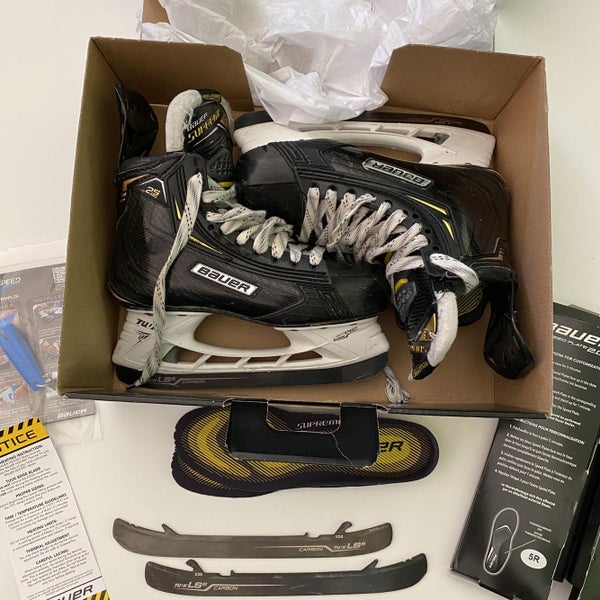 Used Bauer Supreme 2S Pro Size 4.5 Hockey Skates