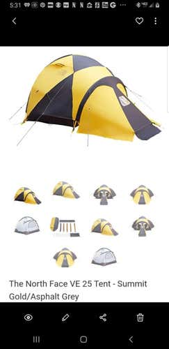 New VE 25 North Face Tent Summit Series