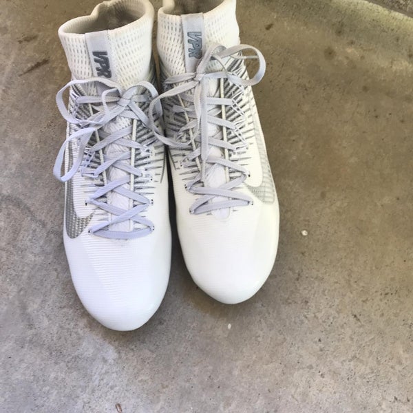 White Men's Molded Cleats High Top
