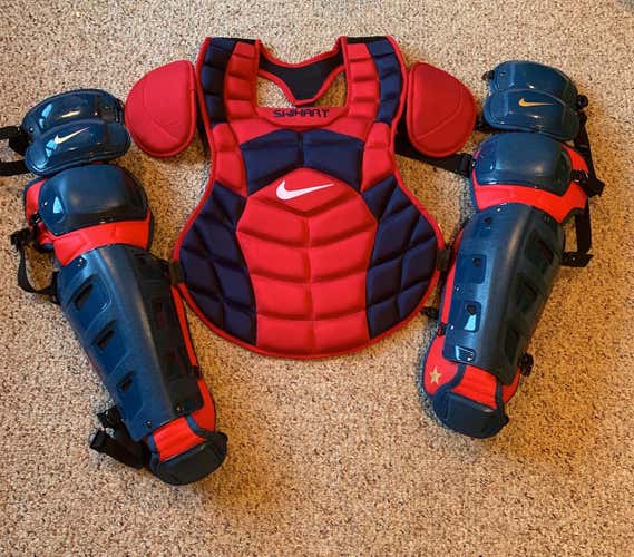 New Nike Pro Issue Catchers Set Brand New Red/Navy