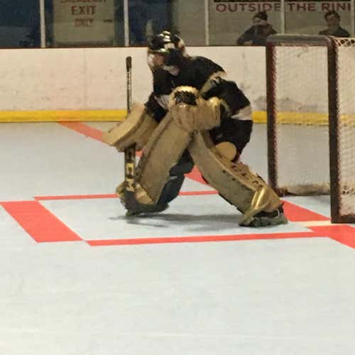 Gold Used 34" Regular Premier II Pro  Goalie Full Set
