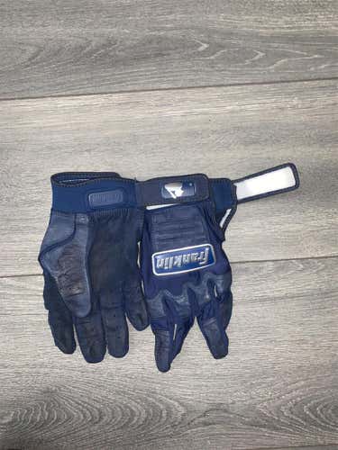 Used Blue XL Franklin Batting Gloves