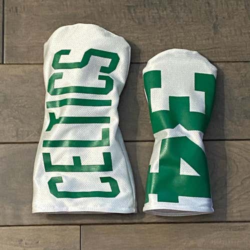Handmade Boston Celtics Driver & Fairway Head Cover
