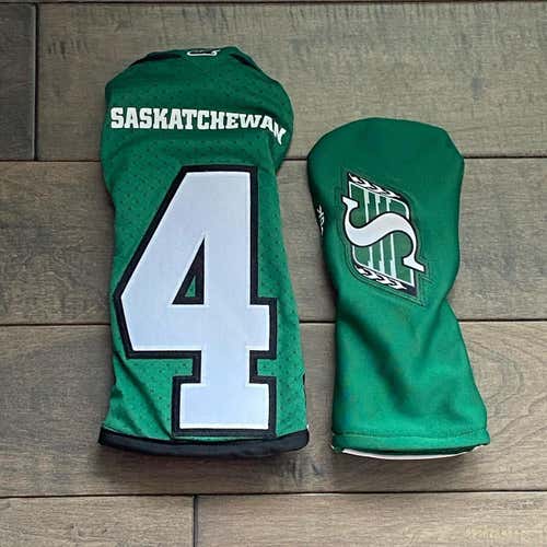 Handmade Saskatchewan Roughriders Driver & Fairway Head Cover