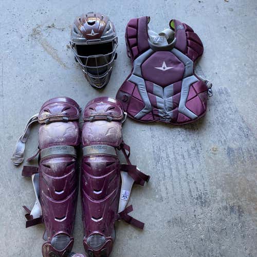 Used All Star System 7 Catcher's Set