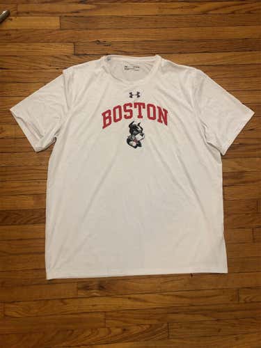 Boston University White Unisex XL Under Armour Shirt