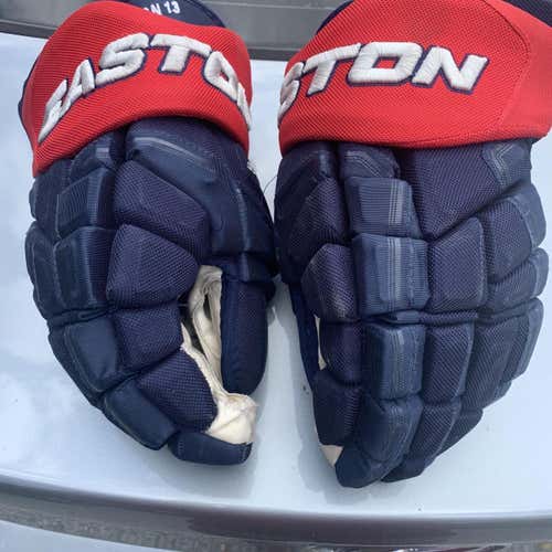Blue Used Easton Synergy 14" Pro Stock Gloves