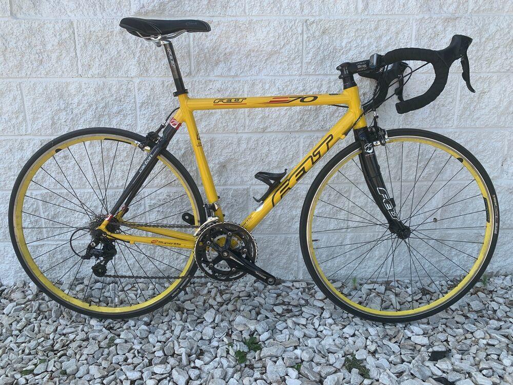 yellow felt road bike