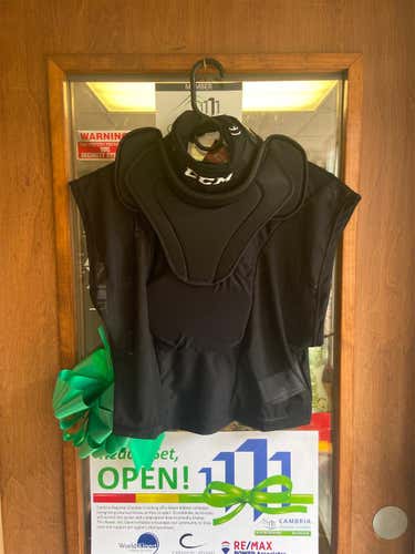 New CCM Goalie Neck Guard With Chest Padding