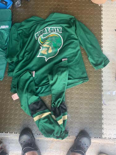 Green Adult Large Bauer Pro Stock Jersey