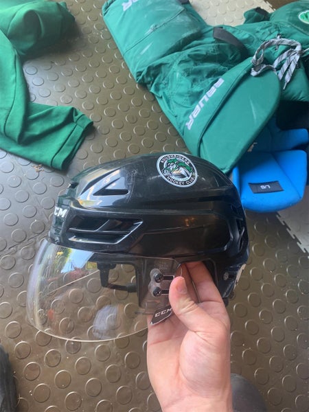 Black Used Large CCM Pro Stock Helmet
