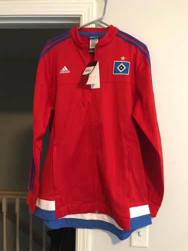 Hamburg Red Men's XL Adidas Zip Up