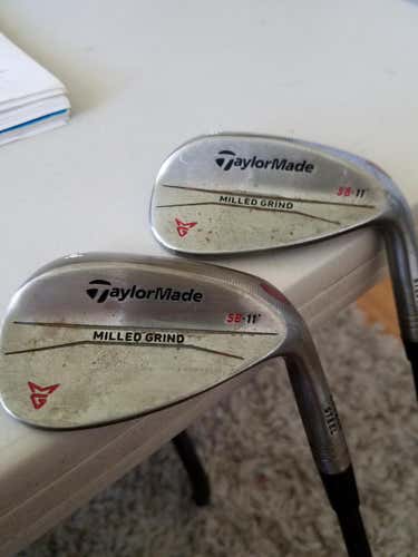 TaylorMade Right Handed Milled Grind Tour Issue Wedges. 54 & 58