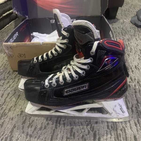 Used Bauer Vapor 1X size 8.0D Pro Stock Goalie Skates