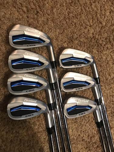 Used Right Handed Launcher CBX Regular Flex Steel Shaft Iron Set