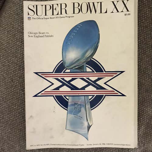 Official Super Bowl XX Game Program