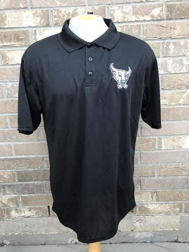 Reebok San Antonio Rampage Hockey Black Polo Golf Shirt 4818