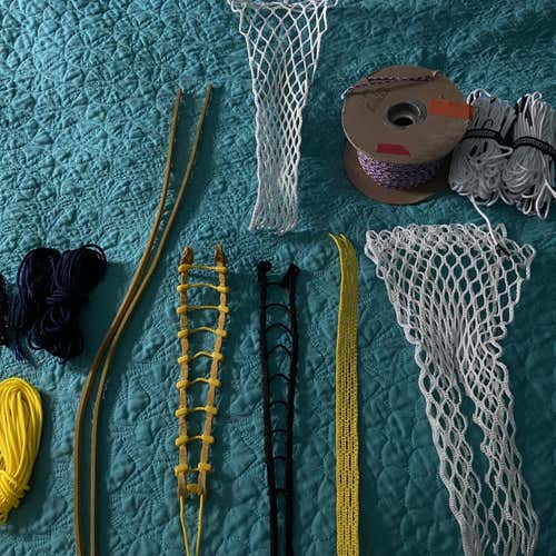 STRINGING SUPPLIES BUNDLE (Girl’s / Women’s) INCLUDES: Crosslace, Sidewall, Ladders, Leathers, Mesh
