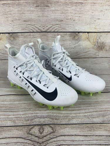 Nike Alpha Huarache 6 Elite Lax Mens 880409-107 Size 8 US White Volt