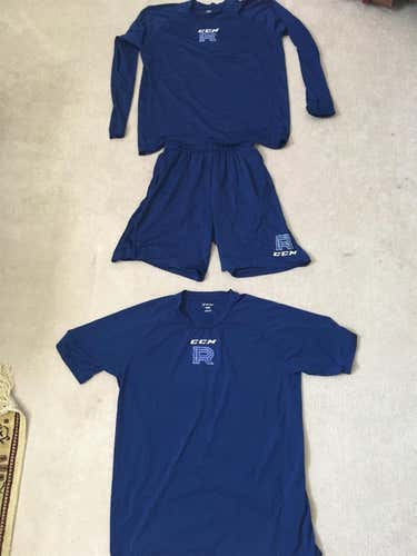 Laval Rocket CCM Shirts And Shorts And 6 Hockey Fights Cancer Sticker Bundle