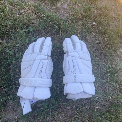 White Nike Vapor Gloves
