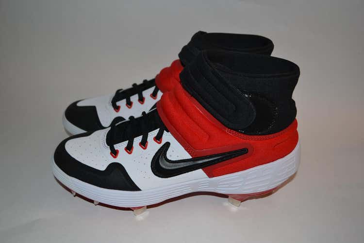 NEW  Nike Men's Alpha Huarache Elite 2 Mid Metal Baseball Cleats   size 8
