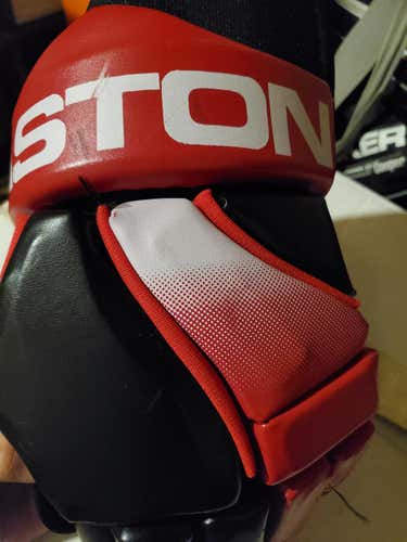 Black Used Senior Easton Gloves 15"