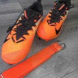 NEW ! White/Black Nike Vapors Men's, Size 9.5 ( Orange Belt Thrown In, Rarely Used ! )