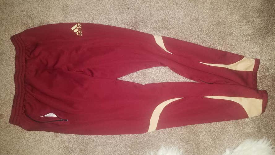 Red Used Adult Medium/Large Adidas Pants