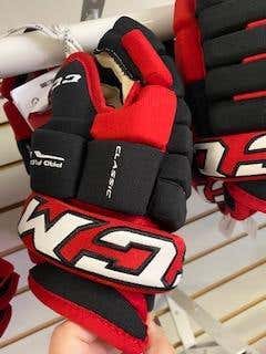 Black New Junior CCM Classic Gloves