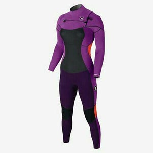 New $380 Womens Hurley Phantom 202 Full Suit Purple Size 6 with Garment Bag