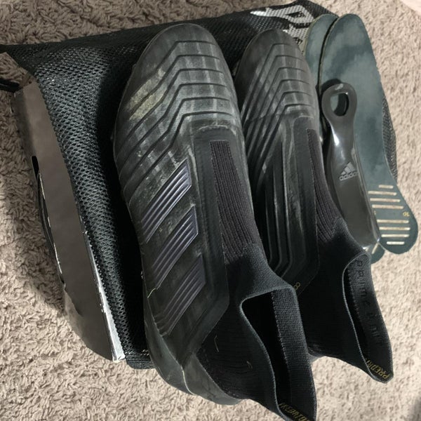 Black Unisex Size 8.0 (Women's 9.0) Adidas Predator 19+ Cleats