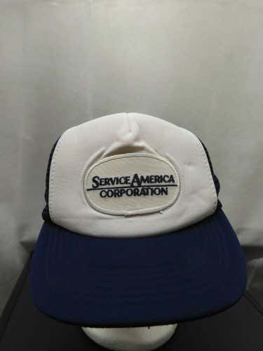 Vintage Service America Corporation Mesh Trucker Snapback Hat