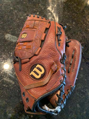 Brown Used Right Hand Throw 13" Softball Glove