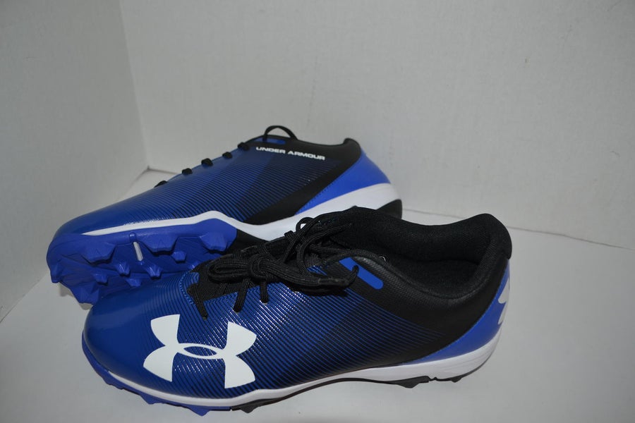 New BLUE Under Armour molded Baseball Cleats Low Cut Size 13