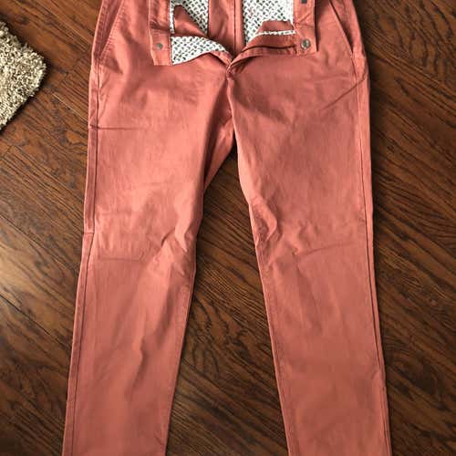 Bonobos Brand New Salmon 34-32 Slim Pants