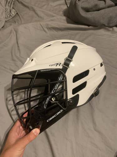Used White Adult CPV-R Lacrosse Helmet
