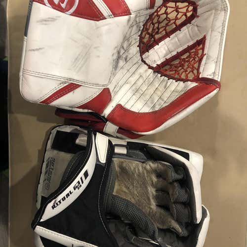 White Used Regular Ritual G3 Blocker AND glove