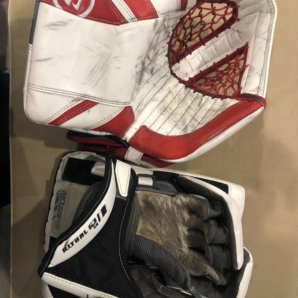 White Used Regular Ritual G3 Blocker AND glove
