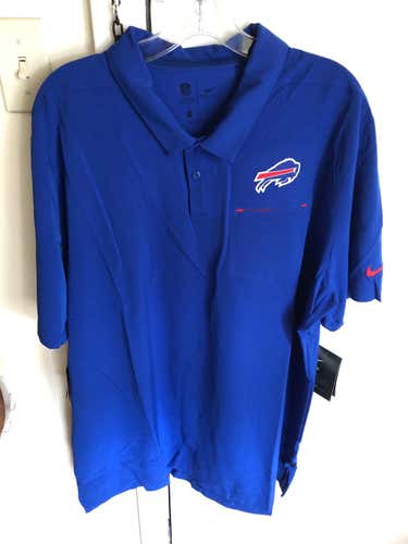 Buffalo Bills Nike Men’s NFL Sideline Dri Fit Polo Tee XXL