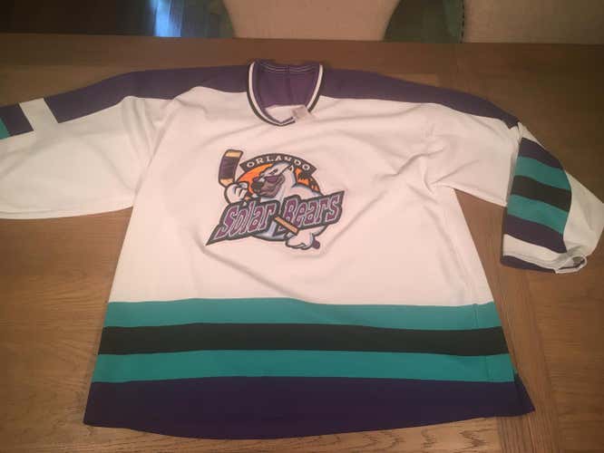 Used Adult XL Orlando Solar Bears Bauer Jersey