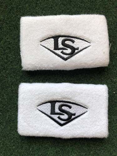 New White Louisville Slugger Wrist Bands