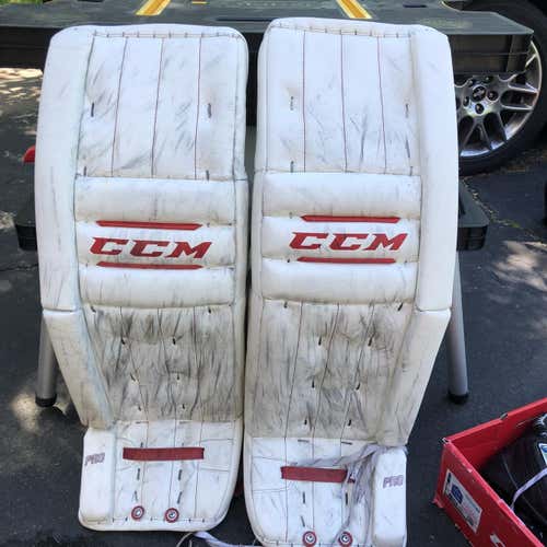 Used 34" CCM Retro Flex Goalie Leg Pads