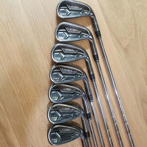 Used Men's Adams Right Handed Idea Iron Set Regular Flex Steel Shaft