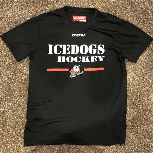 Niagara Ice Dogs Black New Adult Men's Medium CCM Shirts